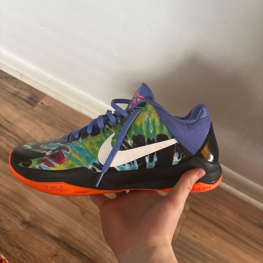 Nike Kids Sneakers - Blue, Orange, Black Tie-Dye